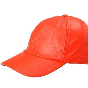 Scuderia Ferrari Adult's Prancing Horse 100% Leather Baseball Cap Hat One Size